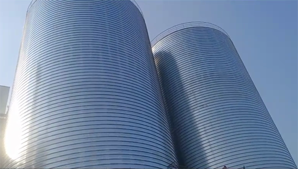 南县2座混凝土高架卷板仓